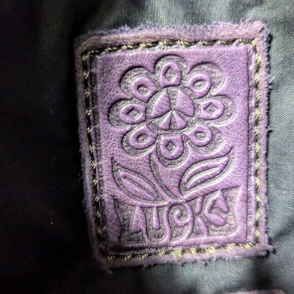 NWT Lucky Brand Stash Purple Leather Crossbody Purse - Picture 8 of 11